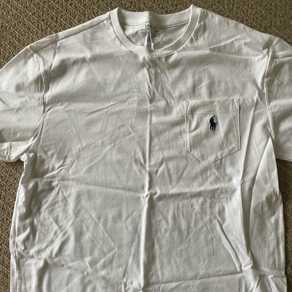 Men’s Ralph Lauren “Classic Fit” Crew Neck Tee w/ Pocket - Sz. M & L
